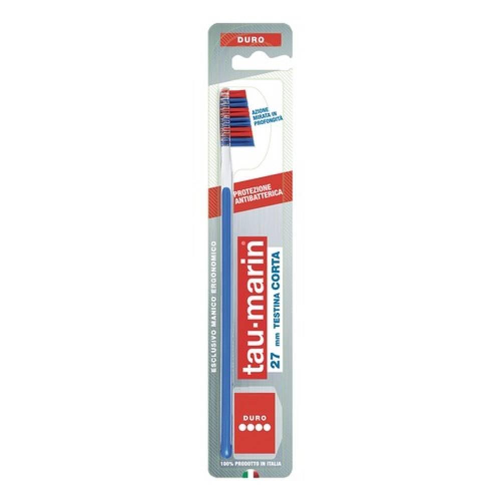 taumarin spazzolino professionale 27 duro con manico antibatterico e setole arrotondate per una pulizia completa e sicura - foto 1