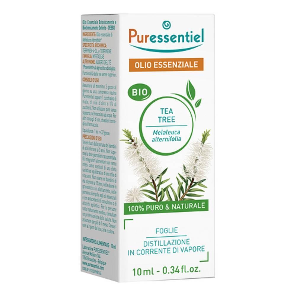 puressentiel olio essenziale di tea tree bio 10ml per il benessere delle vie respiratorie - integratore naturale e biologico - foto 1