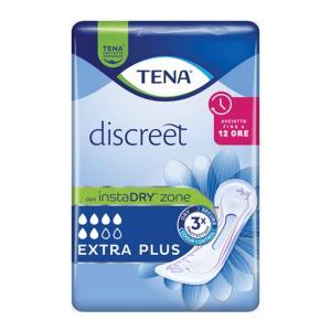 Assorbenti  discreet extra per perdite urinarie moderate - confezione da 10 pezzi, tripla protezione e comfort elevato