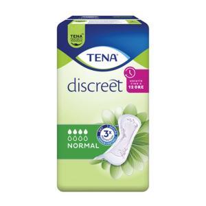 Assorbenti per perdite urinarie  discreet normal 12 pz - tripla protezione, comfort e discrezione per donne
