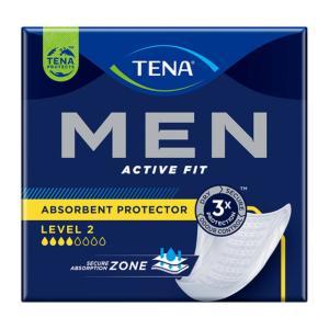 Assorbenti  men active fit livello 2 per incontinenza - confezione da 10 pezzi con elevata discrezione e assorbenza