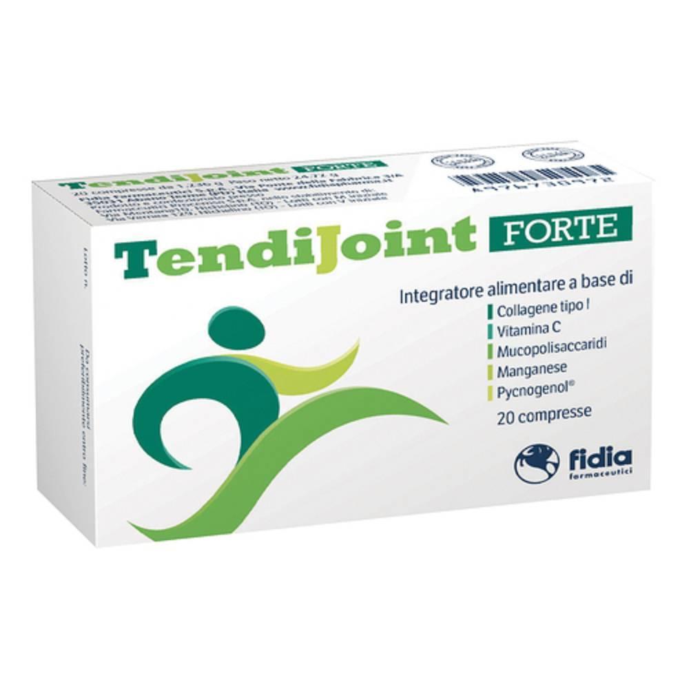 fidia integratore tendijoint forte 20 compresse - collagene, vitamina c e pino marittimo per il benessere delle articolazioni e del tessuto connettivo - foto 1