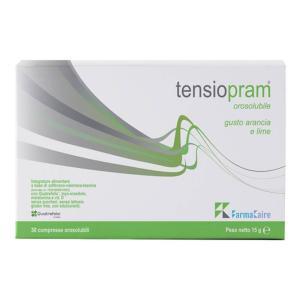 Integratore alimentare tensiopram orosolubile con zafferano, valeriana, melatonina e vitamina d - 30 compresse gusto arancia e lime