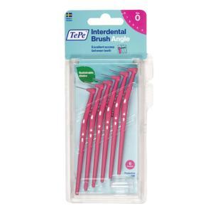 Scovolino interdentale angolato rosa 0,4 mm -  angle scov 6 pz per un accesso facile agli spazi dentarli