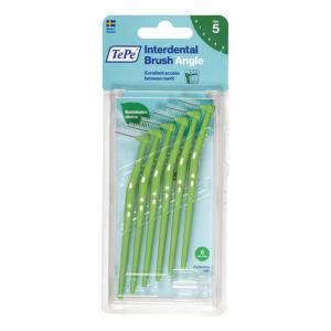 Scovolino interdentale  angle verde 0,8 mm - facile accesso per spazi denti posteriori e zone palatale e linguale - confezione da 6 pezzi