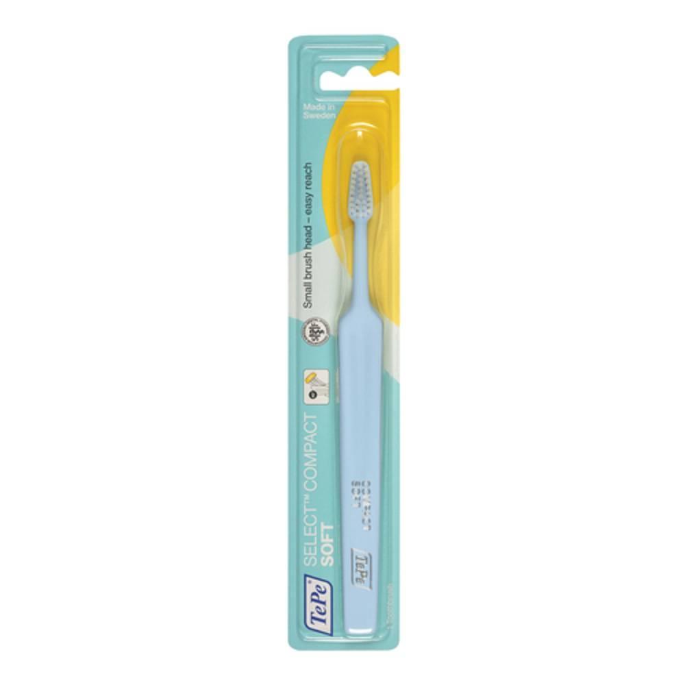 tepe spazzolino manuale tepe select compact soft per bambini e adulti con testina piccola e impugnatura comoda - foto 1