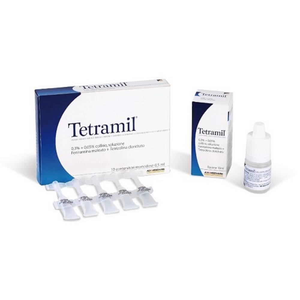 tetrizolina collirio decongestionante tetrizolina 0,3% + 0,05% 0,5ml per allergie e infiammazioni oculari - flacone multidose - foto 1