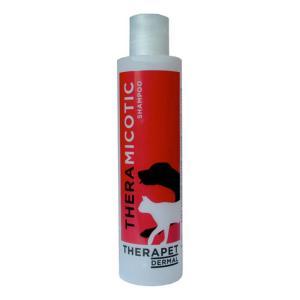 Shampoo theramicotic 200ml per cani e gatti, detersione e cura della pelle contro dermatiti e malassezia