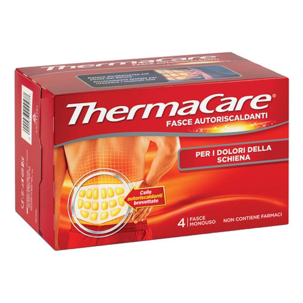 thermacare fascia autoriscaldante per la schiena thermacare - confezione da 4 pezzi per sollievo prolungato dai dolori muscolari e articolari - foto 1