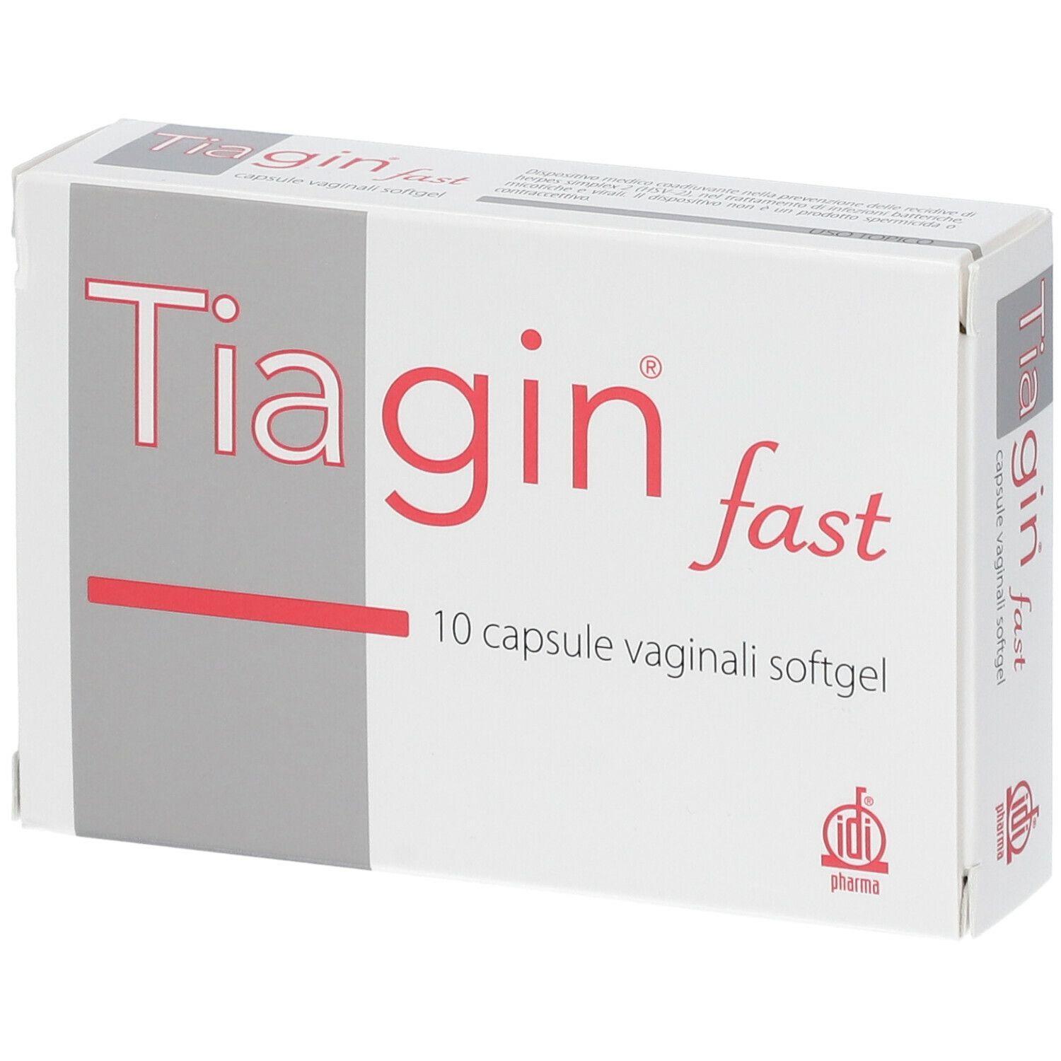 tiagin fast tiagin fast 10 capsule vaginali sof - dispositivo medico per la prevenzione di infezioni e guarigione post-parto - foto 1