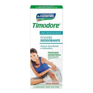 Polvere deodorante timodore 250ml per piedi - controllo eccessiva sudorazione e cattivo odore con olio essenziale di timo