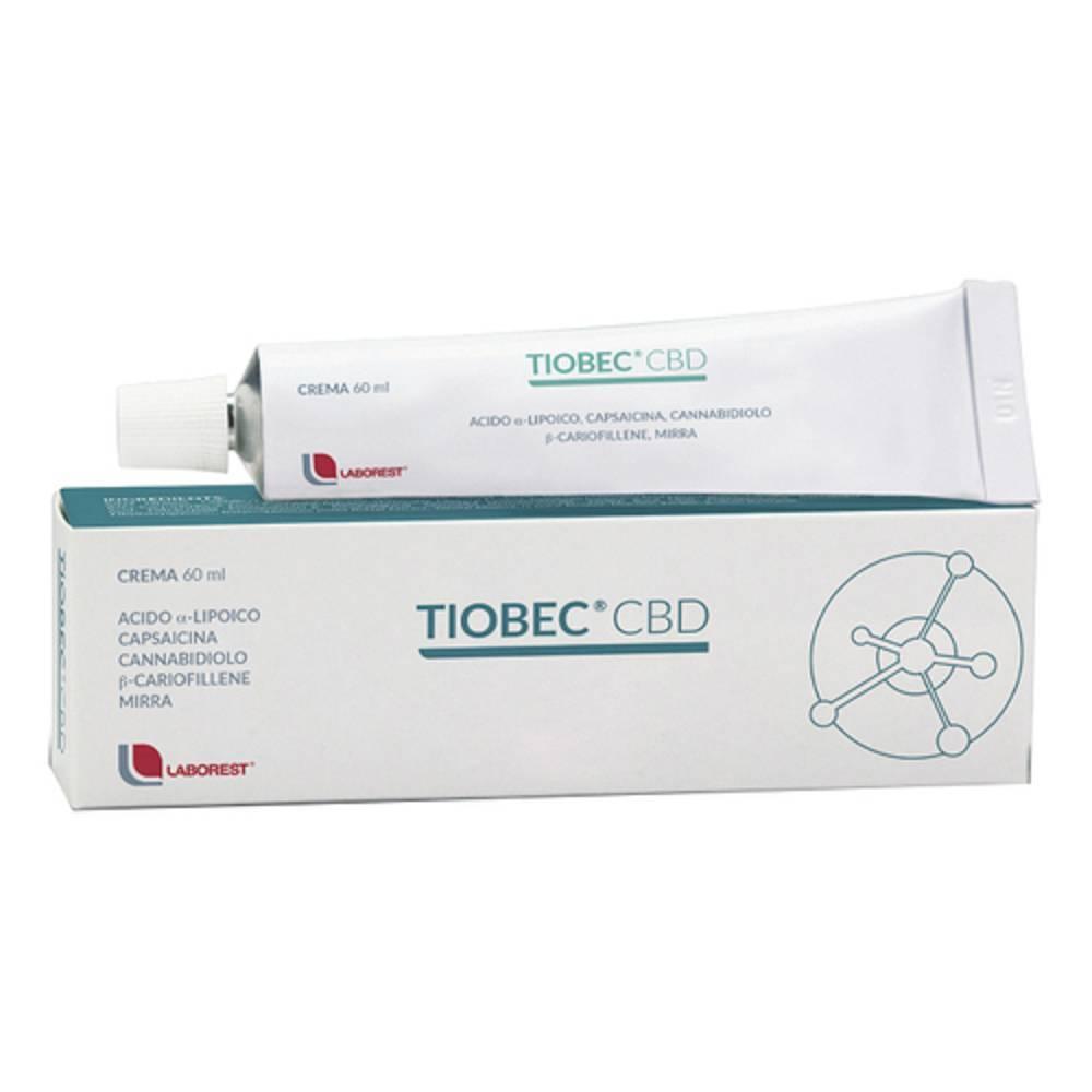 tiobec crema topica al cbd 60ml - sollievo immediato per la pelle con proprietà antiossidanti e idratanti - foto 1