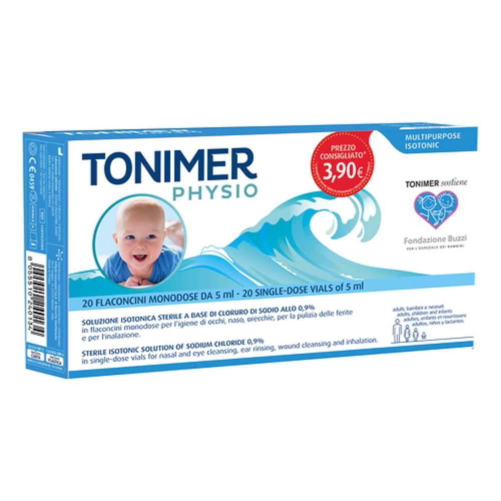 tonimer tonimer physio monodose 20 flaconcini da 5 ml - foto 1