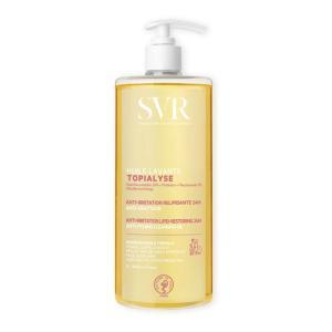 Detergente relipidante anti-irritazioni topialyse huile lav 1l per pelle sensibile e secca - struccante sotto la doccia e per il bagno