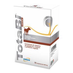Compresse totabi per cani - alimento complementare per supporto vitaminico b e metabolismo energetico - astuccio da 32 compresse