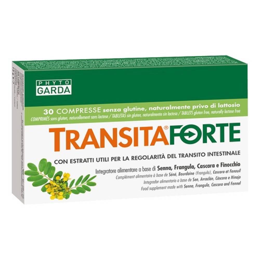 transita forte integratore alimentare transita forte per la regolarità del transito intestinale - 30 compresse con senna, frangola e cascara - foto 1