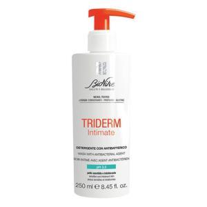 Detergente intimo antibatterico triderm per pelli sensibili, senza conservanti e profumo, ph 3.5 - 250 ml