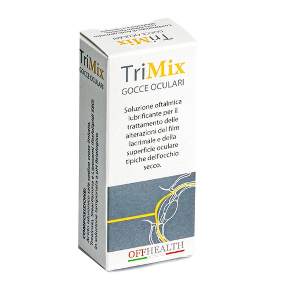offhealth collirio trimix gocce oculari 8ml - soluzione idratante e protettiva per occhi secchi e irritati - foto 1
