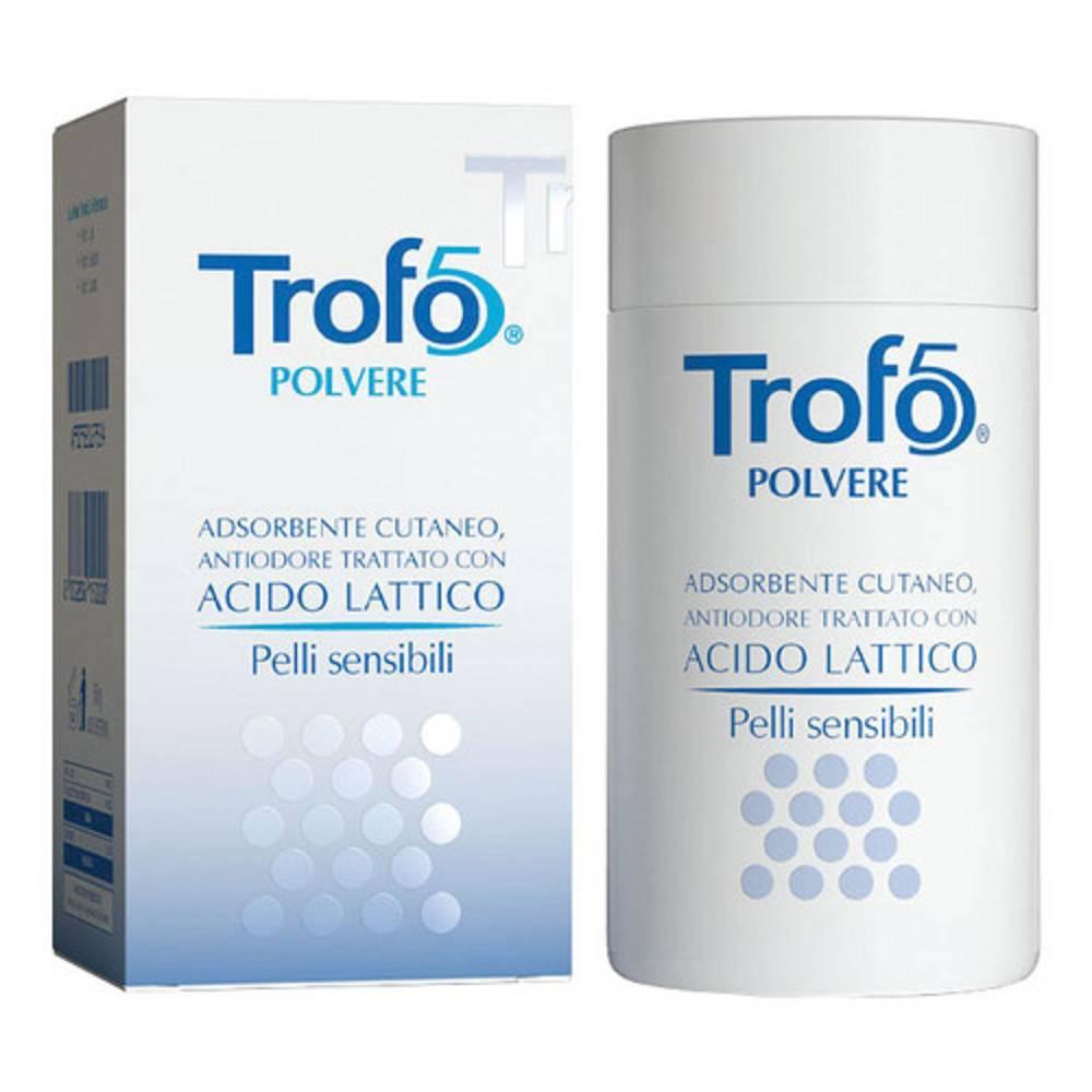 trofo 5 trofo 5 polvere 50g - miscela dermatologicamente testata per azioni deodoranti, antitraspiranti e emollienti, ideale per tutti i tipi di pelle - foto 1