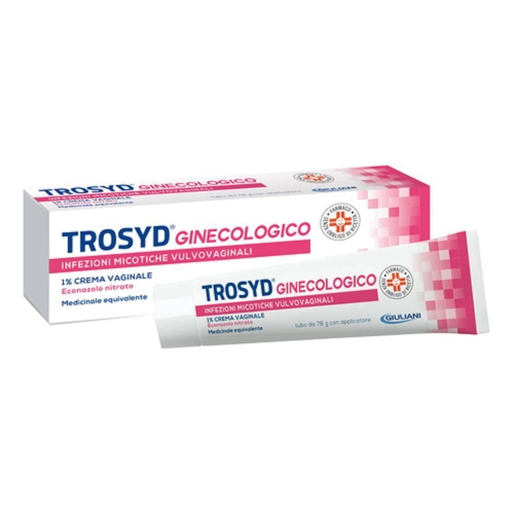 trosyd crema e ovuli vaginali antinfettivi trosyd ginecologico 1% econazolo nitrato per micosi vulvovaginali 78g e 50mg - foto 1