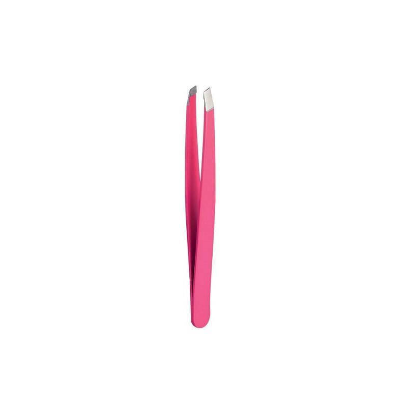 trouss pinzetta punta basic fucsia in acciaio inox per sopracciglia - trouss 72 pinzetta per epilazione rapida e precisa - foto 1