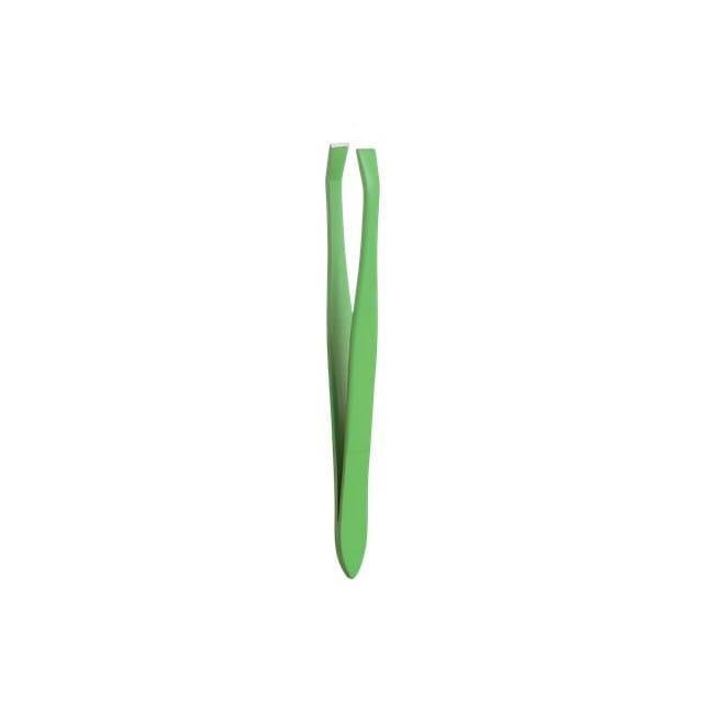 trouss pinzetta per sopracciglia a granchio trouss 73 in acciaio inox con rivestimento gommato, verde, per eliminare peli superflui efficacemente - foto 1