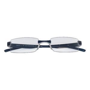 Occhiali da lettura premontati twins silver triple per presbiopia - lenti asferiche e montatura in metallo anallergico - formato 3 pezzi