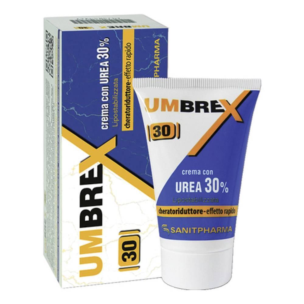 umbrex crema urea 30% urea cheratoriduttore effetto rapido 50ml per cute secca e squamosa, idratante e lenitiva - foto 1
