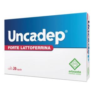 Integratore uncadep forte con lattoferrina, resveratrolo e zinco per il sistema immunitario e antiossidante - 20 capsule