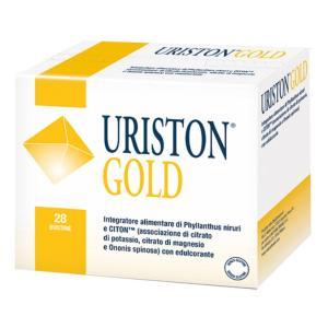 Integratore alimentare uriston gold per il benessere dell'apparato urinario - 28 bustine da 4 g con phyllanthus niruri e citon