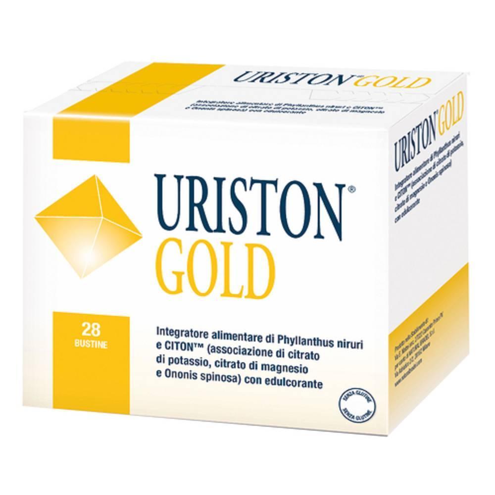 natural bradel integratore alimentare uriston gold per il benessere dell'apparato urinario - 28 bustine da 4 g con phyllanthus niruri e citon - foto 1