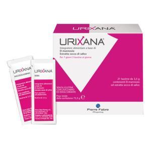 Integratore alimentare urixana con d-mannosio e estratto secco di salice - 21 bustine da 3,5 g per il benessere dell'apparato uro-genitale