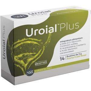 Integratore  plus 14 bustine per vie urinarie con d-mannosio, condroitin solfato e cranberry, senza glutine e lattosio