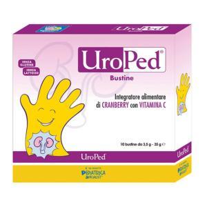 Integratore alimentare uroped con cranberry e vitamina c per il drenaggio dei liquidi e la salute delle vie urinarie - 10 bustine