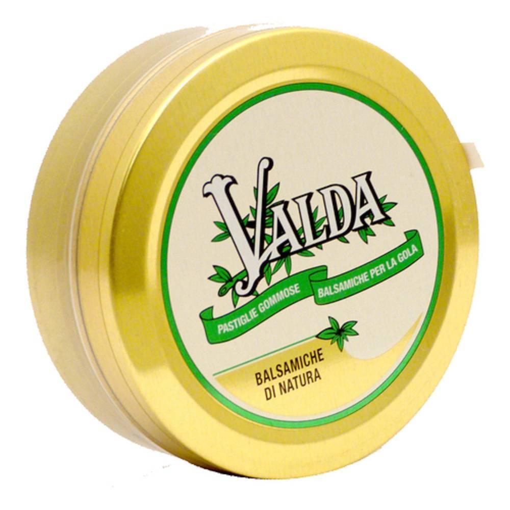 valda caramelle balsamiche di natura valda classiche in vaschetta di metallo da 50g con levomentolo ed olio essenziale di eucalipto per sollievo respiratorio - foto 1