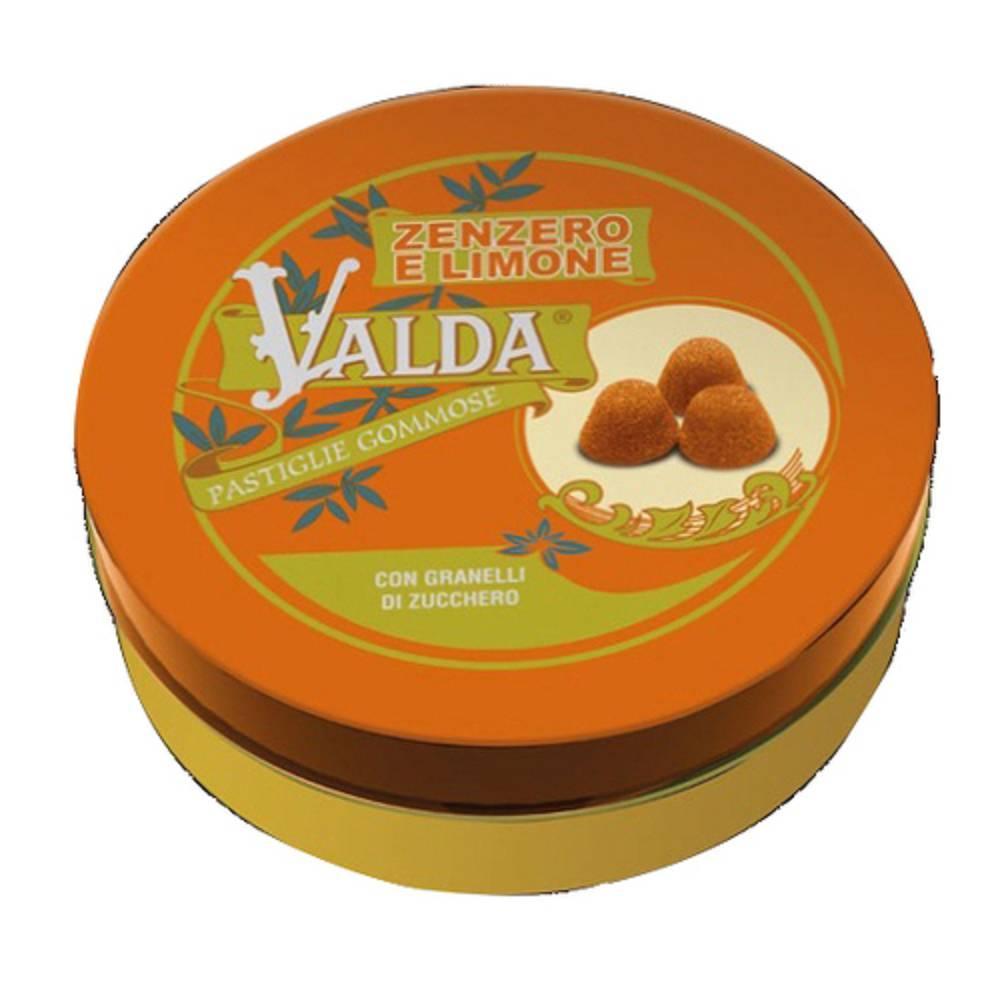 valda pastiglie valda al gusto di zenzero e limone con vitamina c e zucchero - confezione da 50 g per una freschezza naturale - foto 1