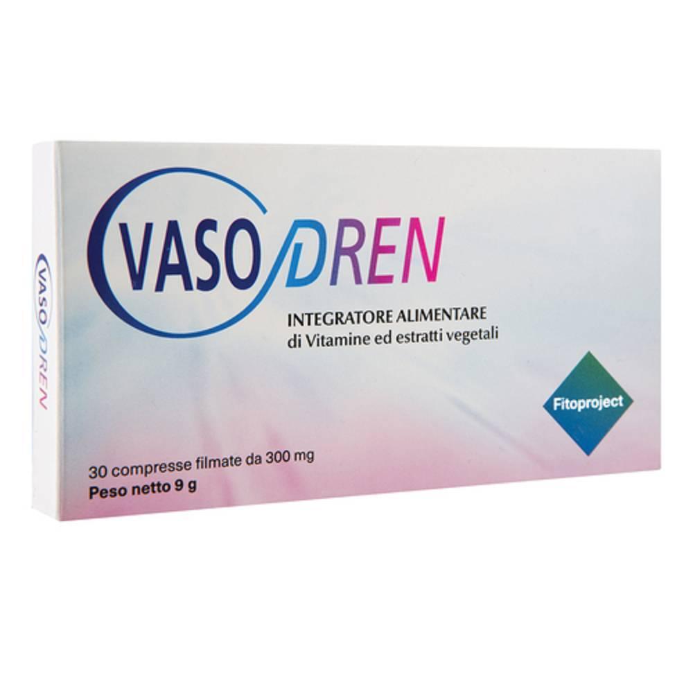 fitoproject srl integratore alimentare vasodren 30 compresse con vitamine c ed e, bioflavonoidi e estratti vegetali per microcircolo e drenaggio dei liquidi - foto 1 fitoproject srl integratore alimentare vasodren 30 compresse con vitamine c ed e, bioflavonoidi e estratti vegetali per microcircolo e drenaggio dei liquidi - foto 1