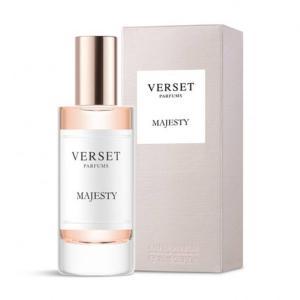 Profumo per donna  majesty edp vaporizzatore 15ml con note di bergamotto, tuberosa e patchouli per un'essenza unica