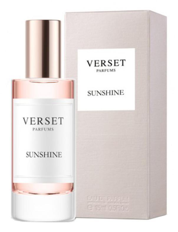 verset profumo per donna verset sunshine eau de parfum 15 ml con note di bergamotto, rosa e vaniglia - fragranza fresca e avvolgente - foto 1