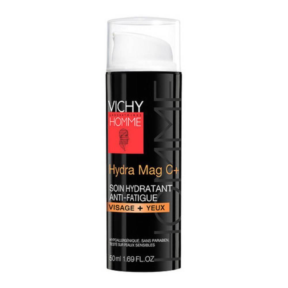 vichy trattamento idratante anti-fatica viso e occhi vichy homme hydra mag c 50ml - gel fresco tonificante e rinfrescante per la pelle - foto 1