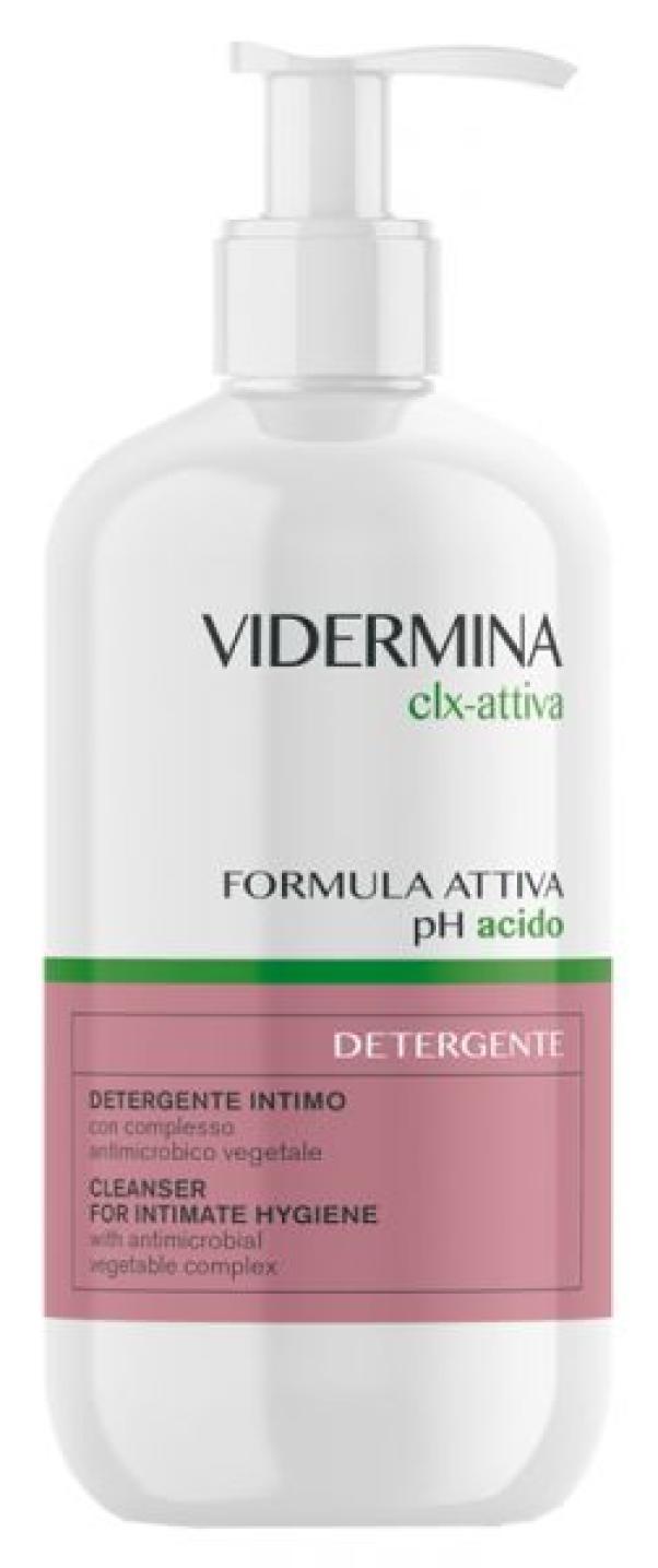 vidermina detergente intimo vidermina clx 500ml - soluzione igienizzante a ph 5,5 per igiene intima quotidiana, ginecologicamente testata - foto 1