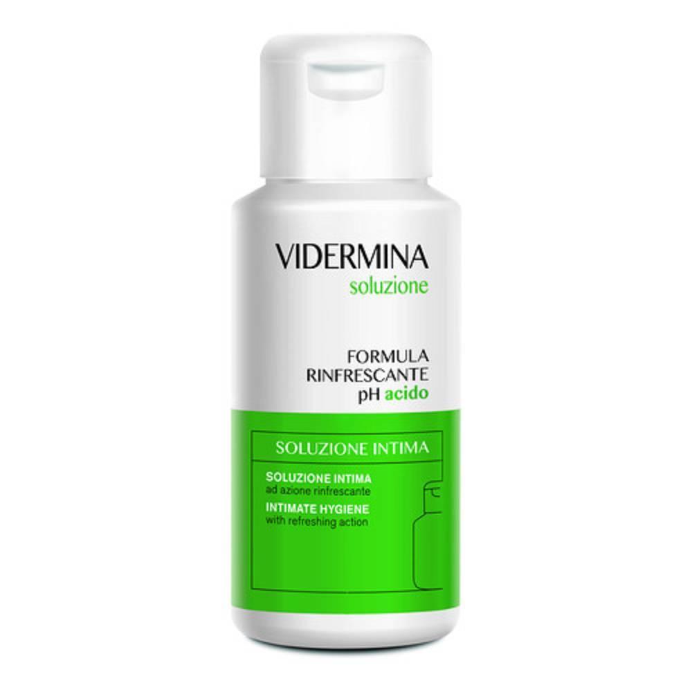 vidermina soluzione detergente per igiene intima 200ml - vidermina clx soluzione, azione deodorante e protettiva, senza coloranti, clinicamente testato - foto 1