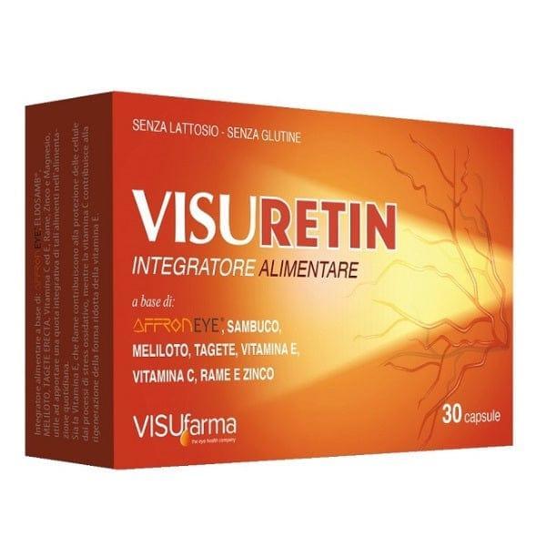 visuretin integratore alimentare per il benessere della vista con affroneye, zafferano, vitamine e minerali - visuretin 30 capsule - foto 1