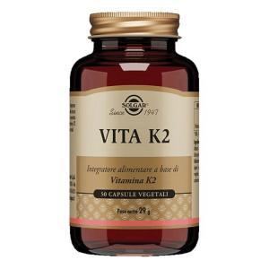 Integratore alimentare di vitamina k2 (menachinone-7) in capsule vegetali - vita k2 50 capsule per ossa normali