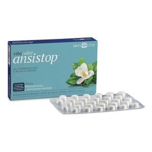 Integratore ansistop 60 compresse per ansia e stress - rilassamento naturale con l-teanina e magnolia