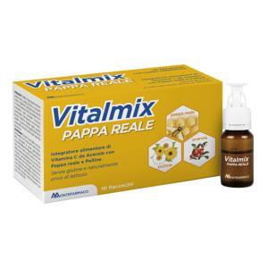 Integratore alimentare  pappa reale con vitamina c da acerola - 10 flaconcini da 10 ml s/gliuten e senza lattosio