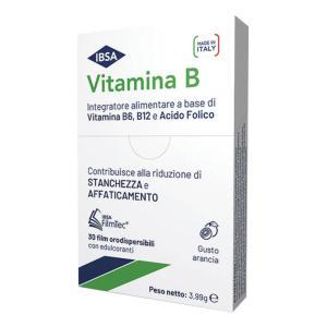 Vitamina b orodispersibile 30 film per ridurre stanchezza e affaticamento, gusto arancia, senza glutine e lattosio