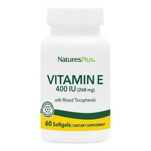Vitamina e 400 iu antiossidante e immunostimolante in flacone da 60 capsule - senza glutine e lievito, supporto per uno stile di vita sano