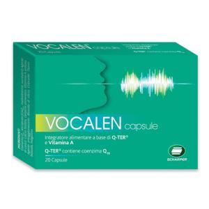 Integratore alimentare vocalen 20 capsule con coenzima q10 e vitamina a per il benessere delle membrane mucose
