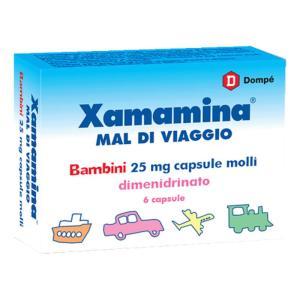 Xamamina bambini mal di viaggio capsule molli 25 mg